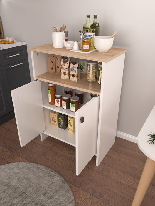 Hanah Home Armario Multiusos Berry - Sonomo, Blanco